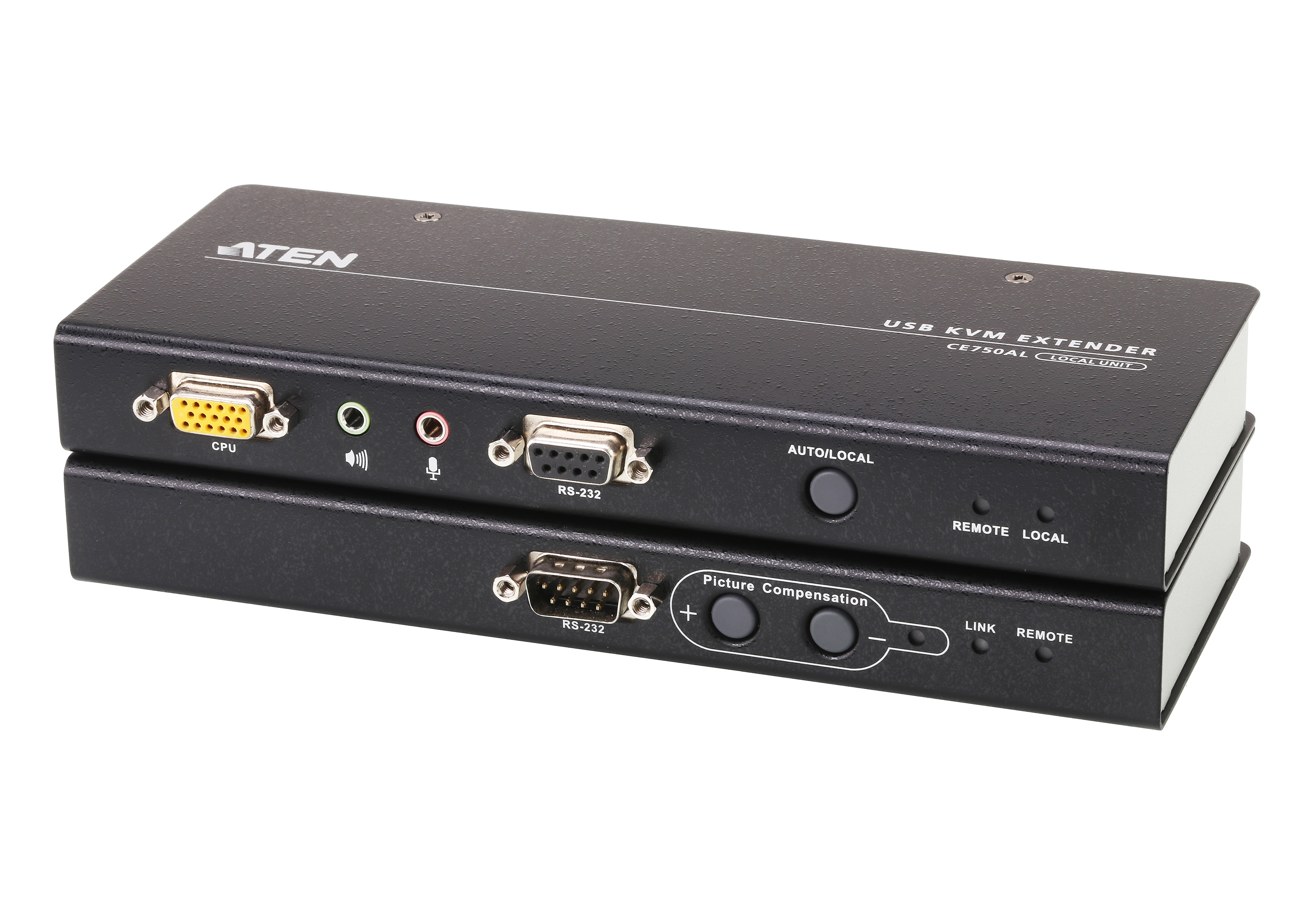 ATEN CE750A kvm удлинитель USB VGA аудио по cat5 200м - фото