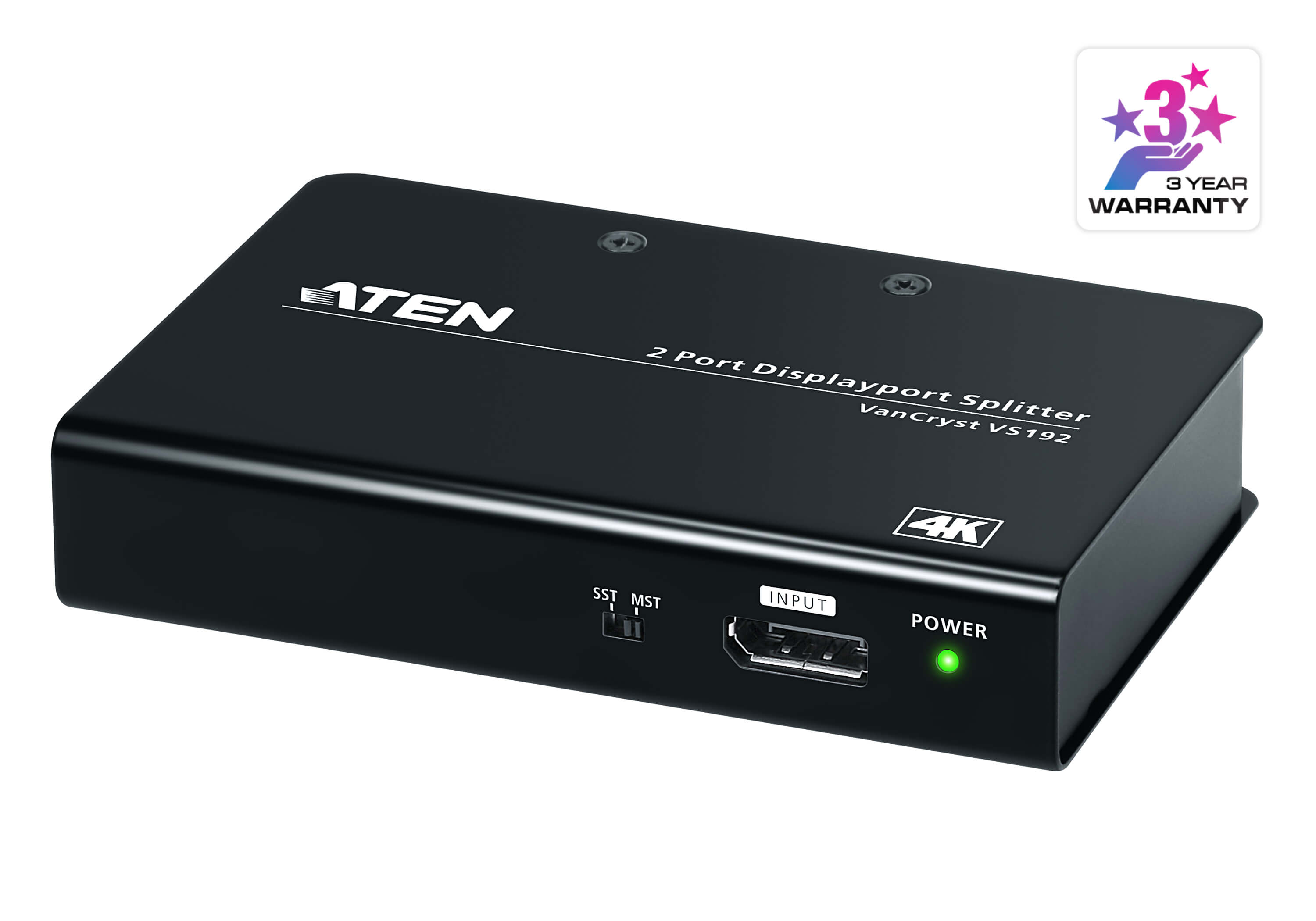 ATEN VS192 Разветвитель DisplayPort 2 порта True 4K - фото