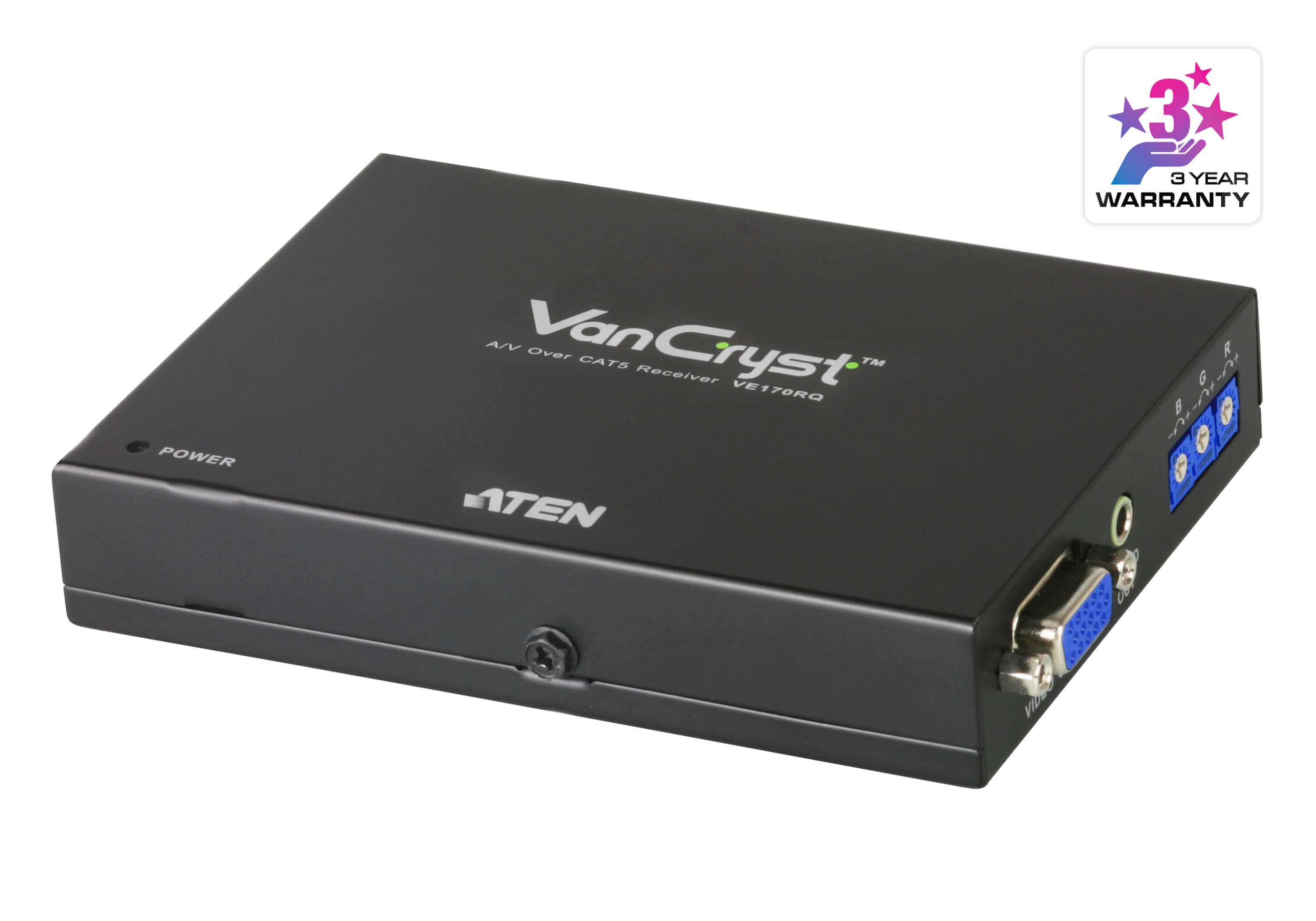 ATEN VE170RQ Приемник VGA аудио по cat5 Deskew 300м - фото