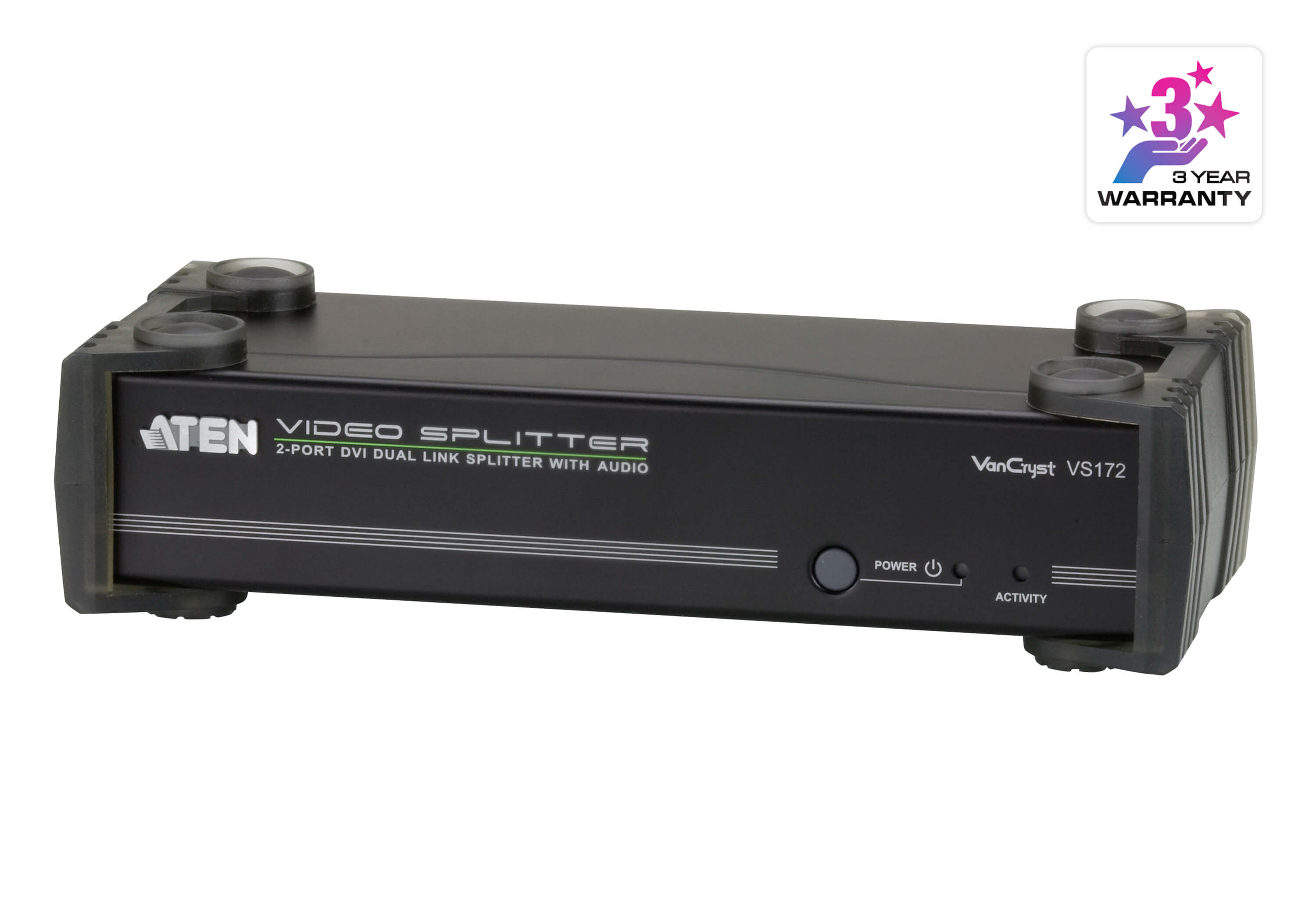 ATEN VS172 Разветвитель DVI Dual Link + аудио 2 порта - фото