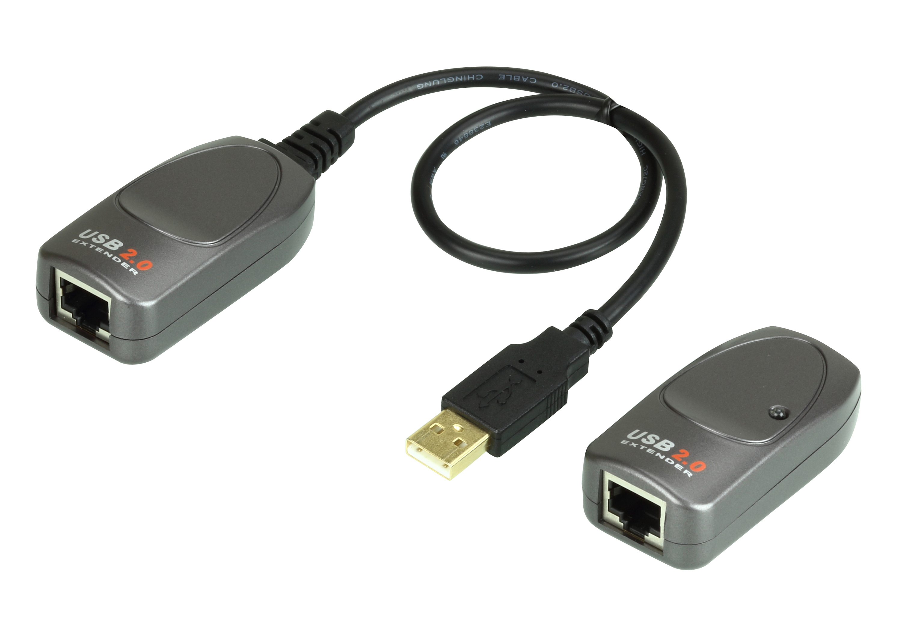 ATEN UCE260, USB 2.0 удлинитель по кабелю Cat 5 (до 60м) / UCE260-AT-G - фото