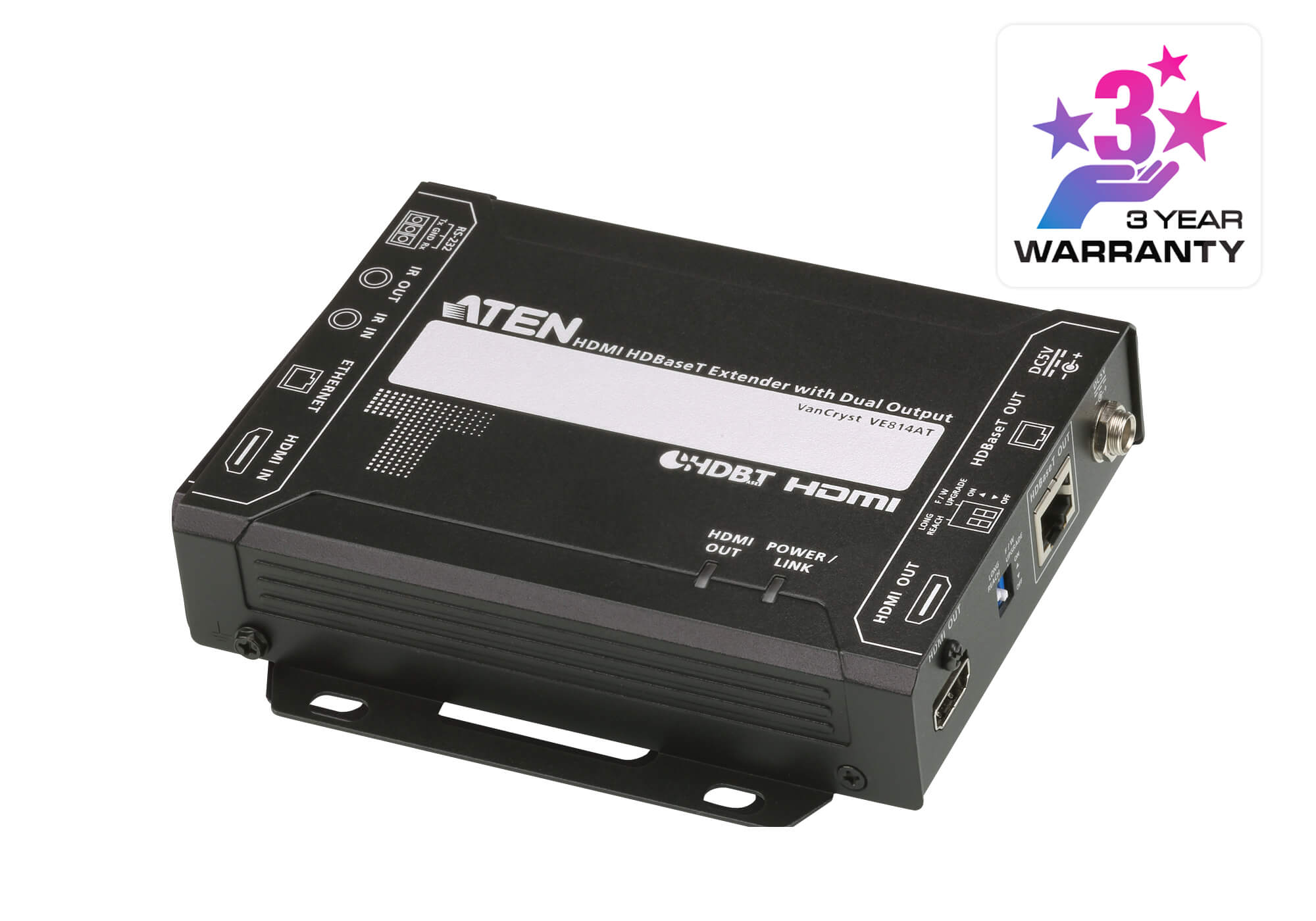 ATEN VE814AT Передатчик HDMI HDBaseT, Dual Output 4K 100м - фото