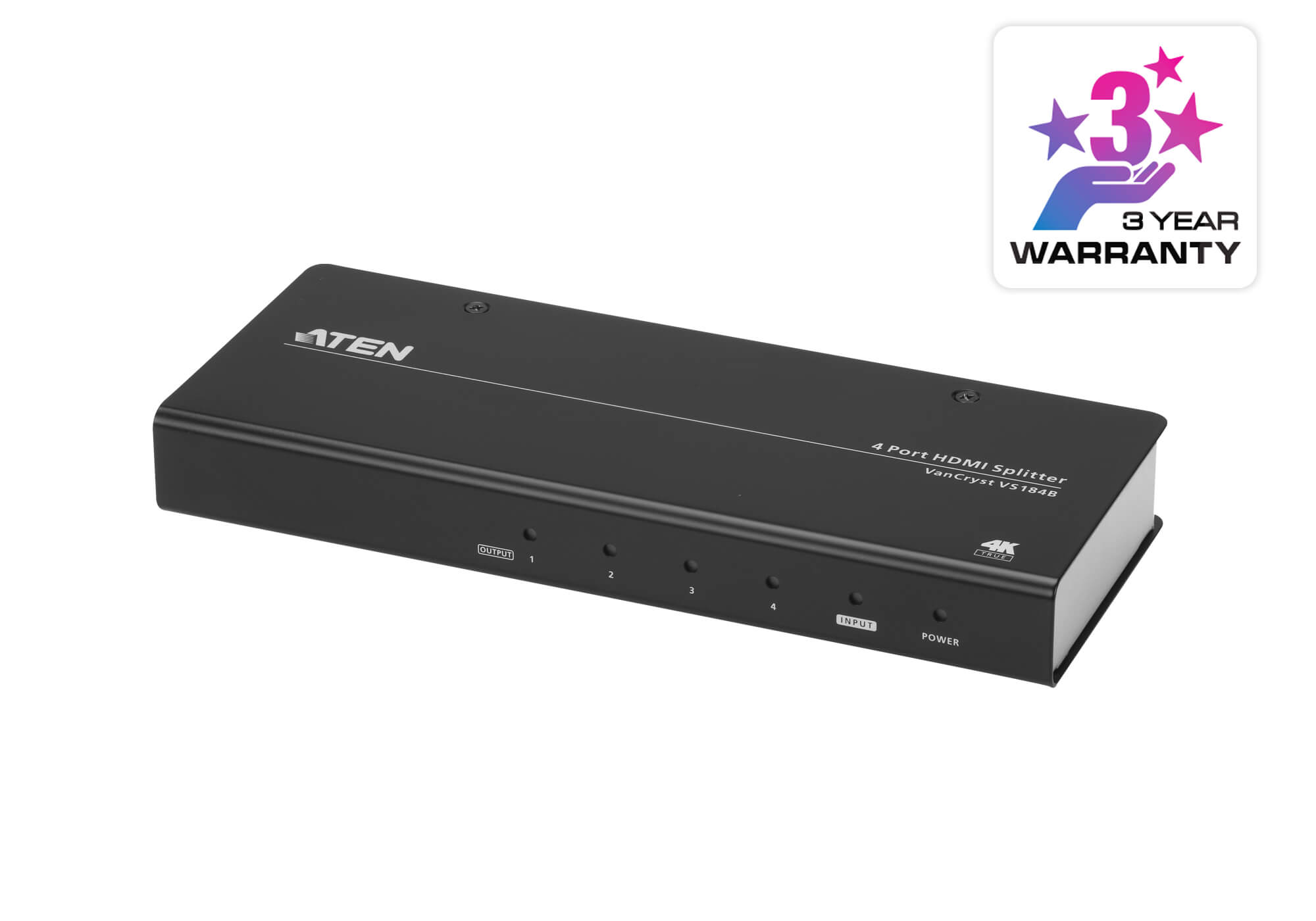 ATEN VS184B Разветвитель HDMI 4 порта True 4K - фото