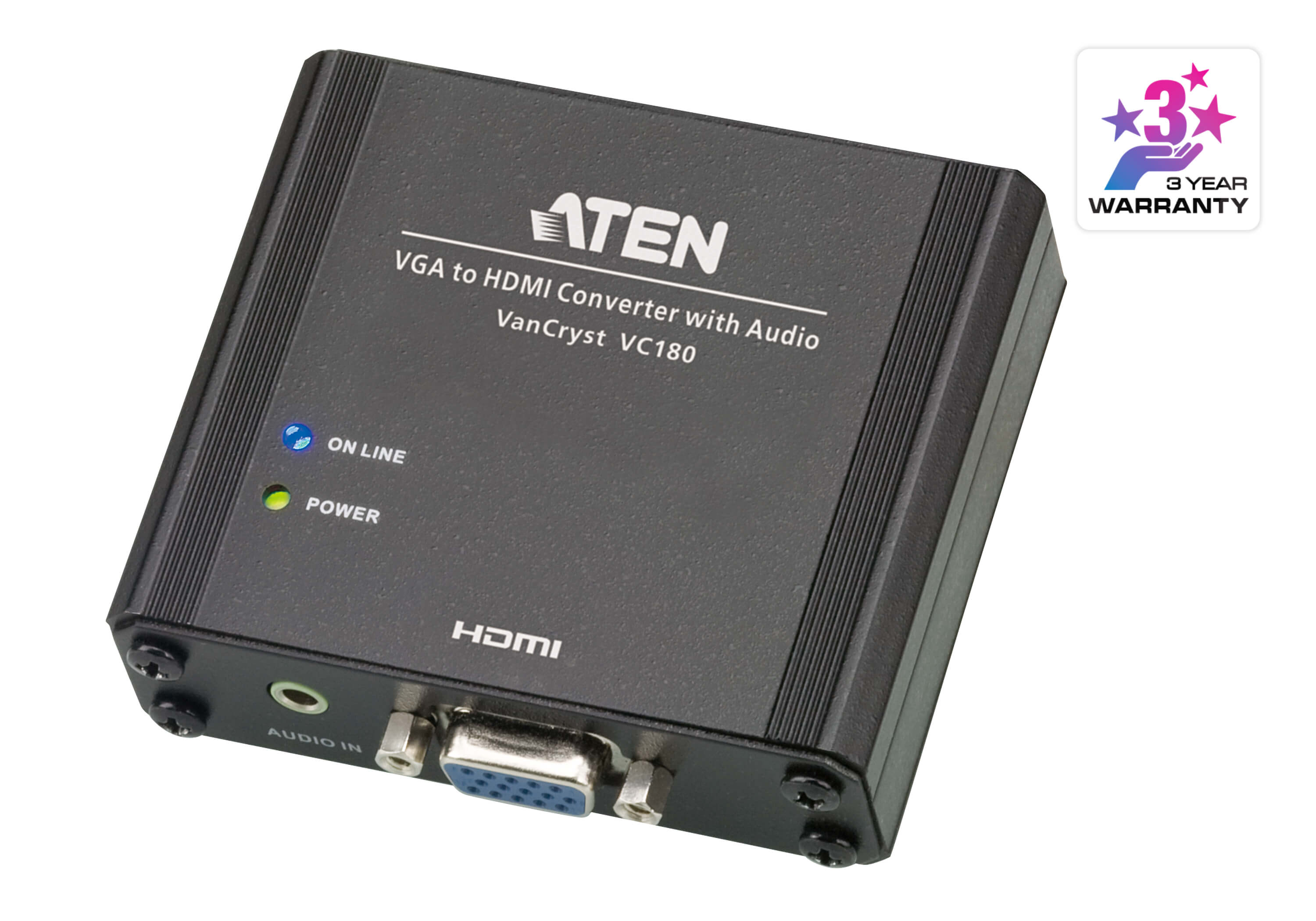 ATEN VC180 Конвертер VGA HDMI аудио - фото