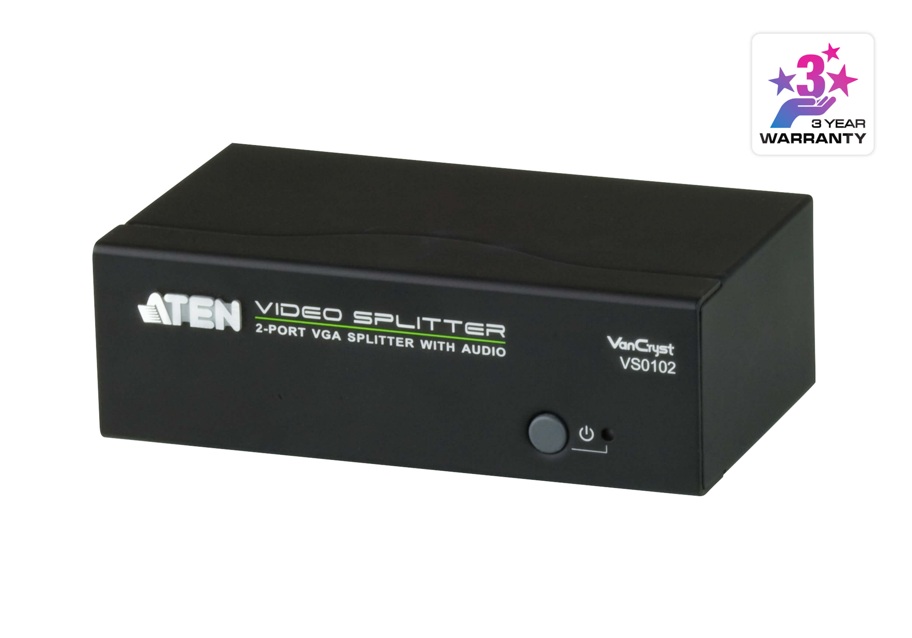 ATEN VS0102 Разветвитель VGA + аудио 2 порта (450МГц) - фото