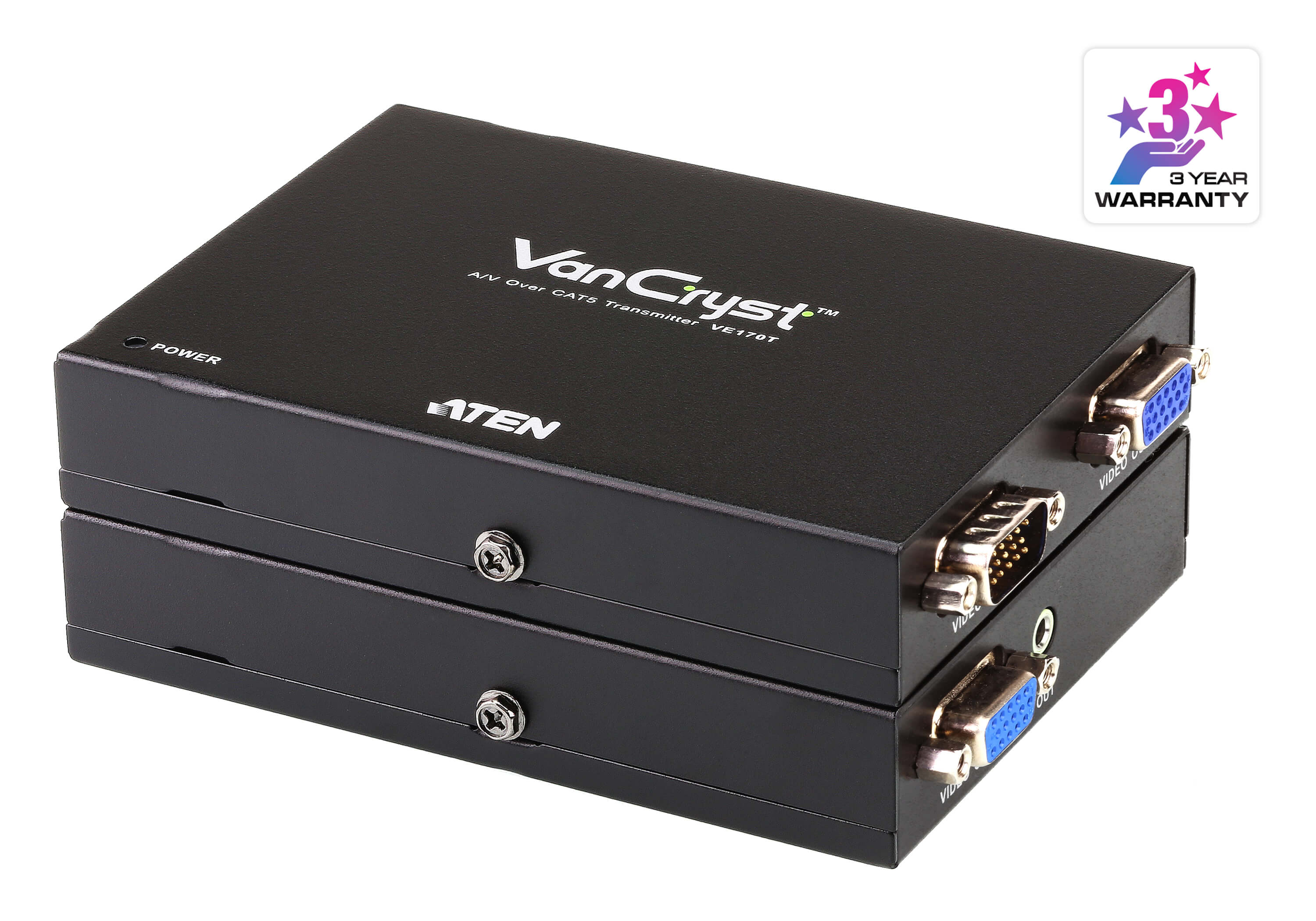 ATEN VE170, Удлинитель VGA и Аудио по кабелю Cat 5 (1024х768@300м) - фото