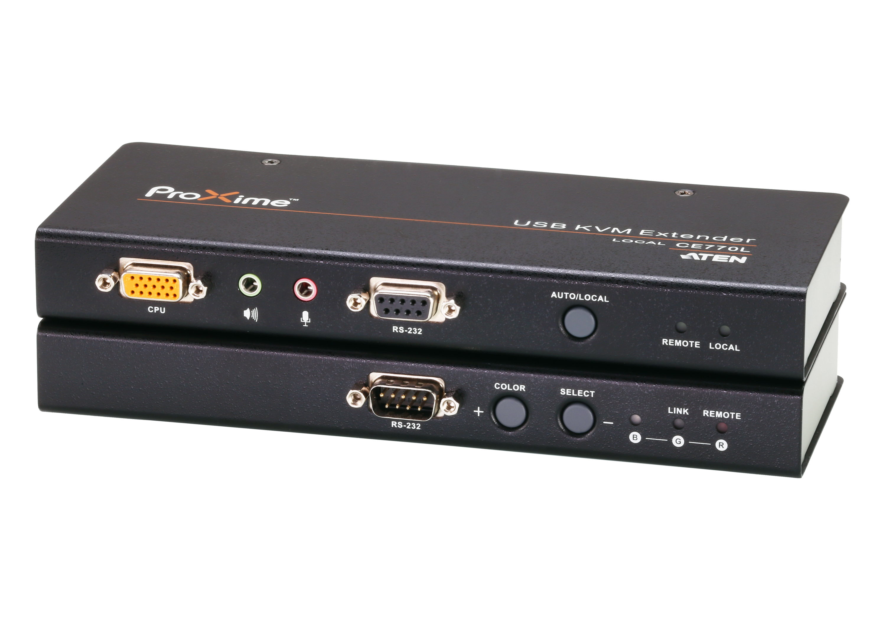 ATEN CE770 kvm удлинитель USB VGA аудио с Deskew по cat5 300м - фото